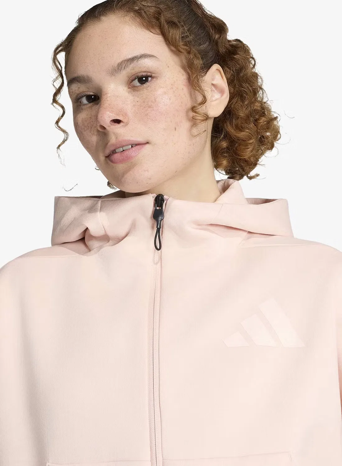 Худи с принтом Z.N.E. Adidas, синий — фото 3