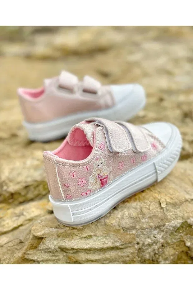 Детские туфли для девочек с принтом Surpie Shoes, Powder — фото 4