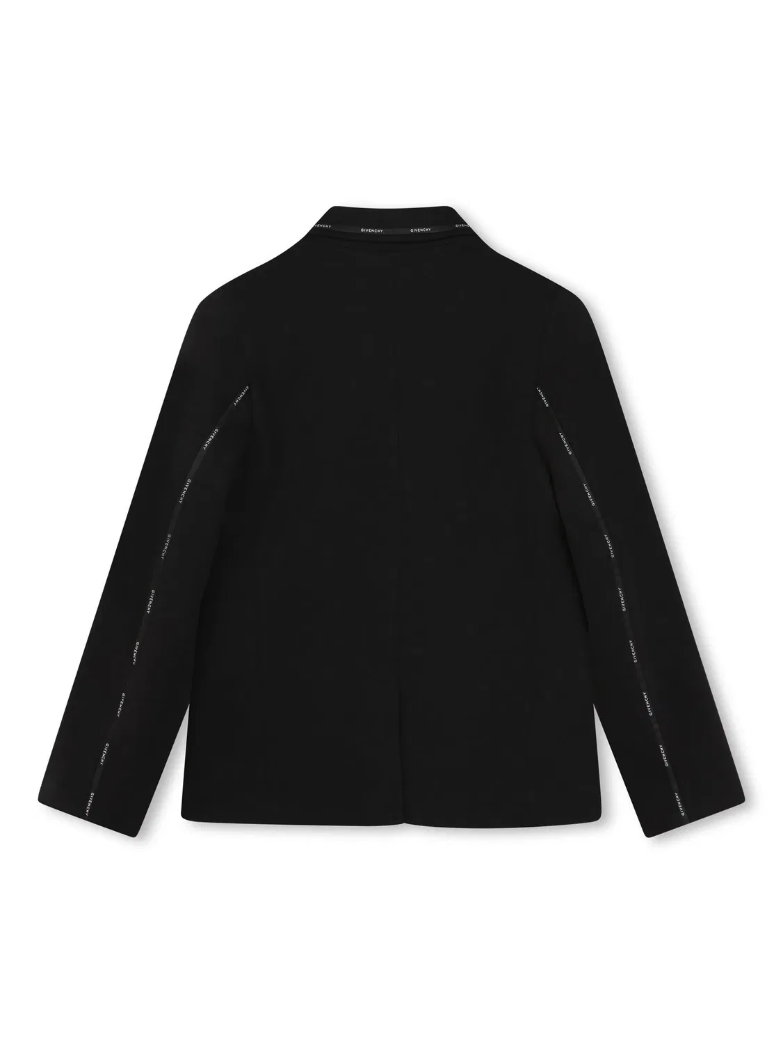 Пиджак с одним рядом пуговиц и отделкой логотипом Givenchy, черный — фото 2