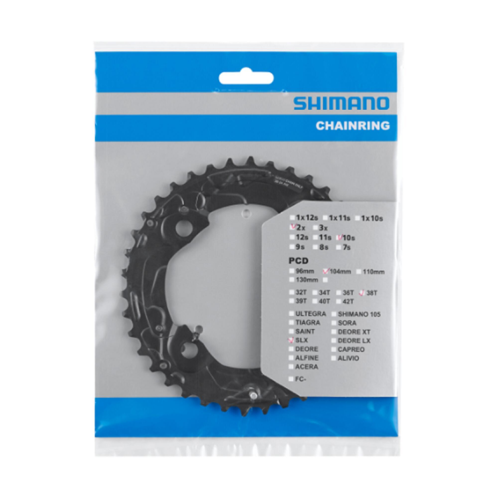 Передняя звезда MTB 24-28-36-38 10-скоростная DEORE SHIMANO - фото