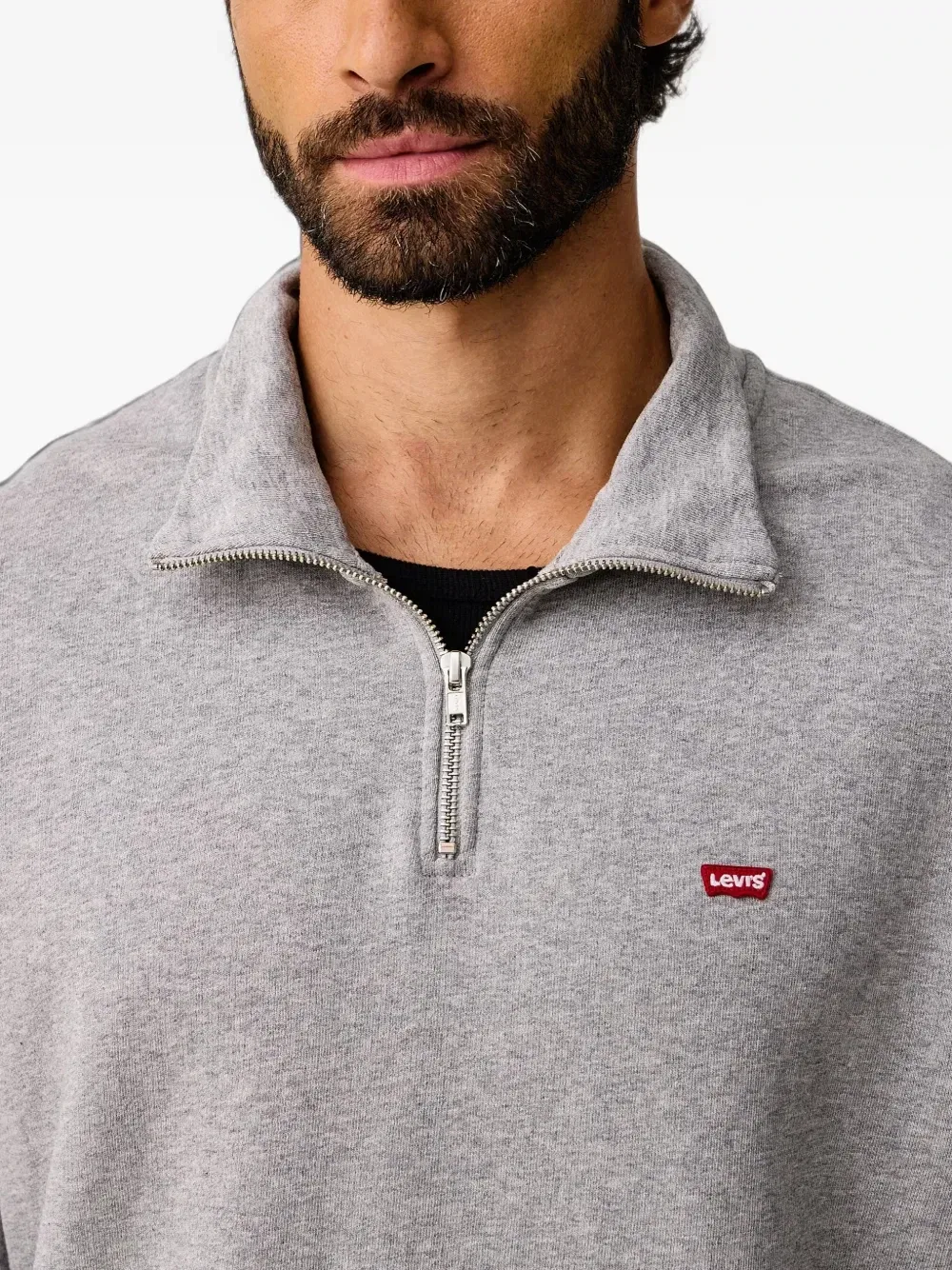 Толстовка на молнии с нашивкой-логотипом Levi's, серый — фото 4
