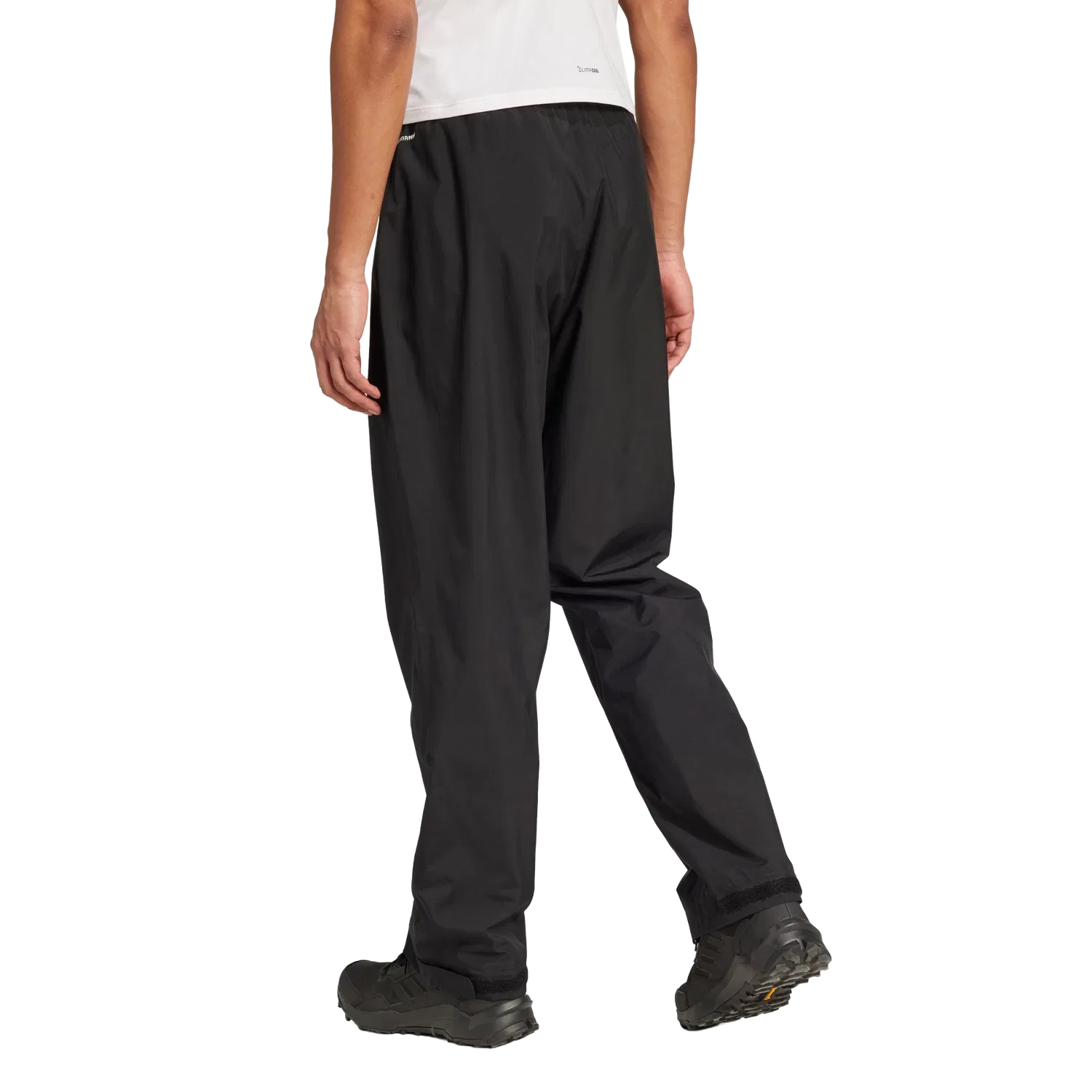Мужские широкие длинные дождевые брюки Adidas Terrex Multi Climaproof Two-Layer Regenhose 2.0, черный — фото 3