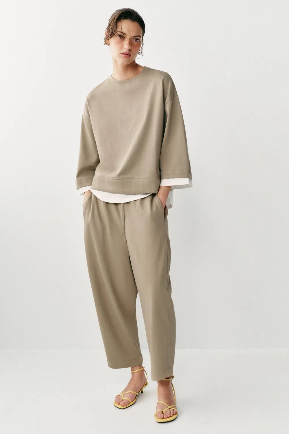 ШТАНЫ-ПОДВЕСКИ ZARA, Mid-Camel