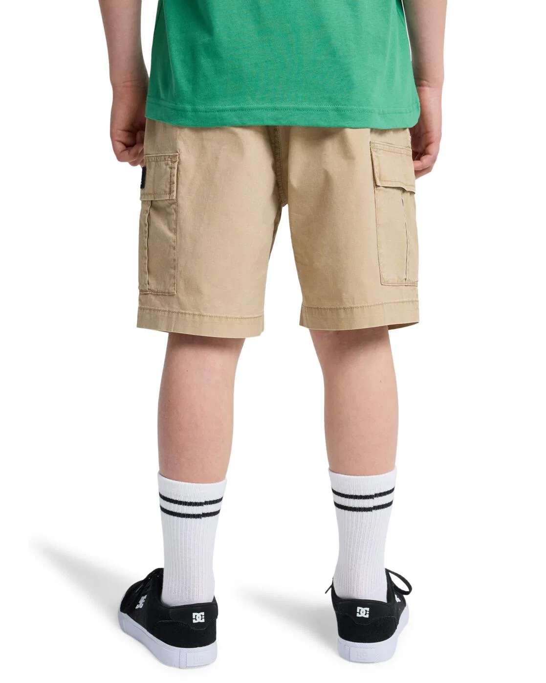 Детские эластичные карго-шорты TAXER Quiksilver, Khaki — фото 2