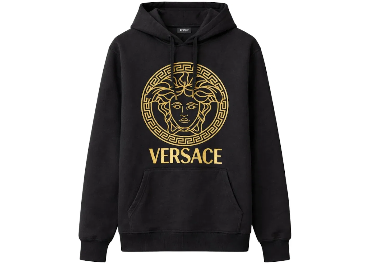 Мужской худи с принтом Medusa Versace, Black