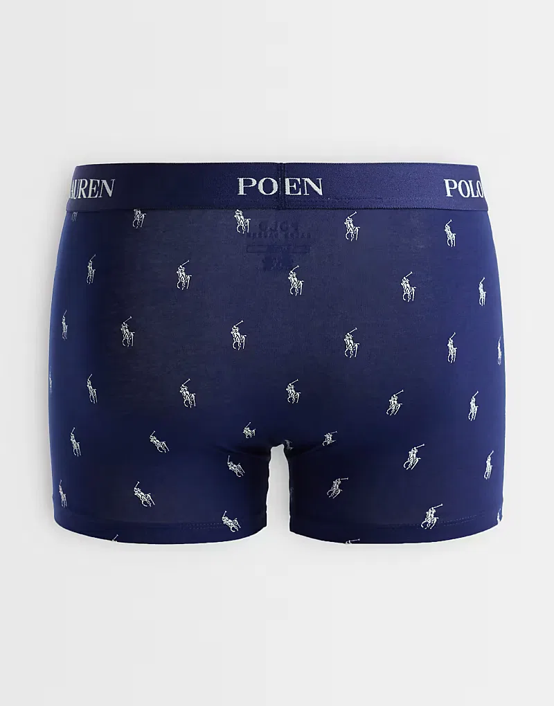Плавки хлопковые Polo Ralph Lauren 3 шт, темно-синий — фото 2