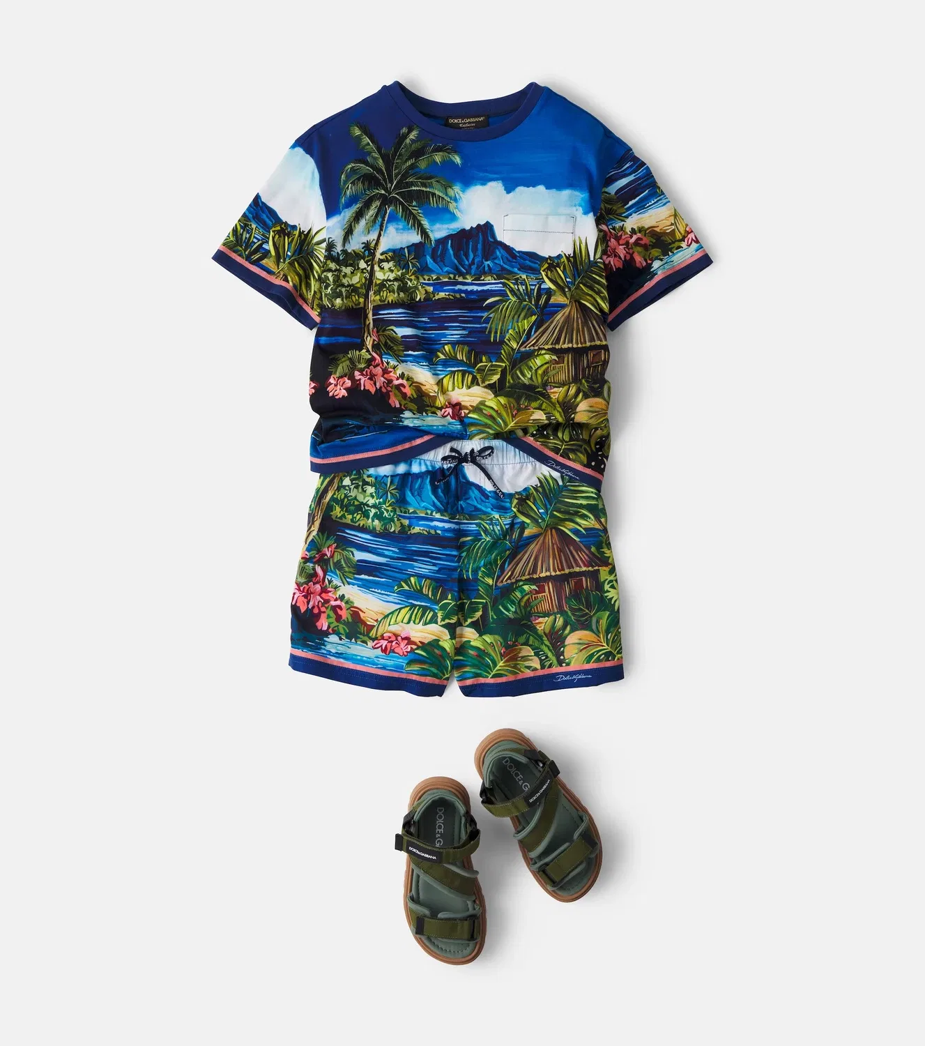 Плавки с принтом Hawaii, Dolce&Gabbana Kids, мультиколор — фото 2