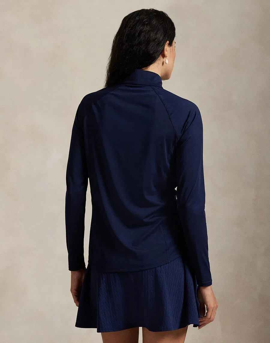 Топ Polo Ralph Lauren темно-синего цвета — фото 4