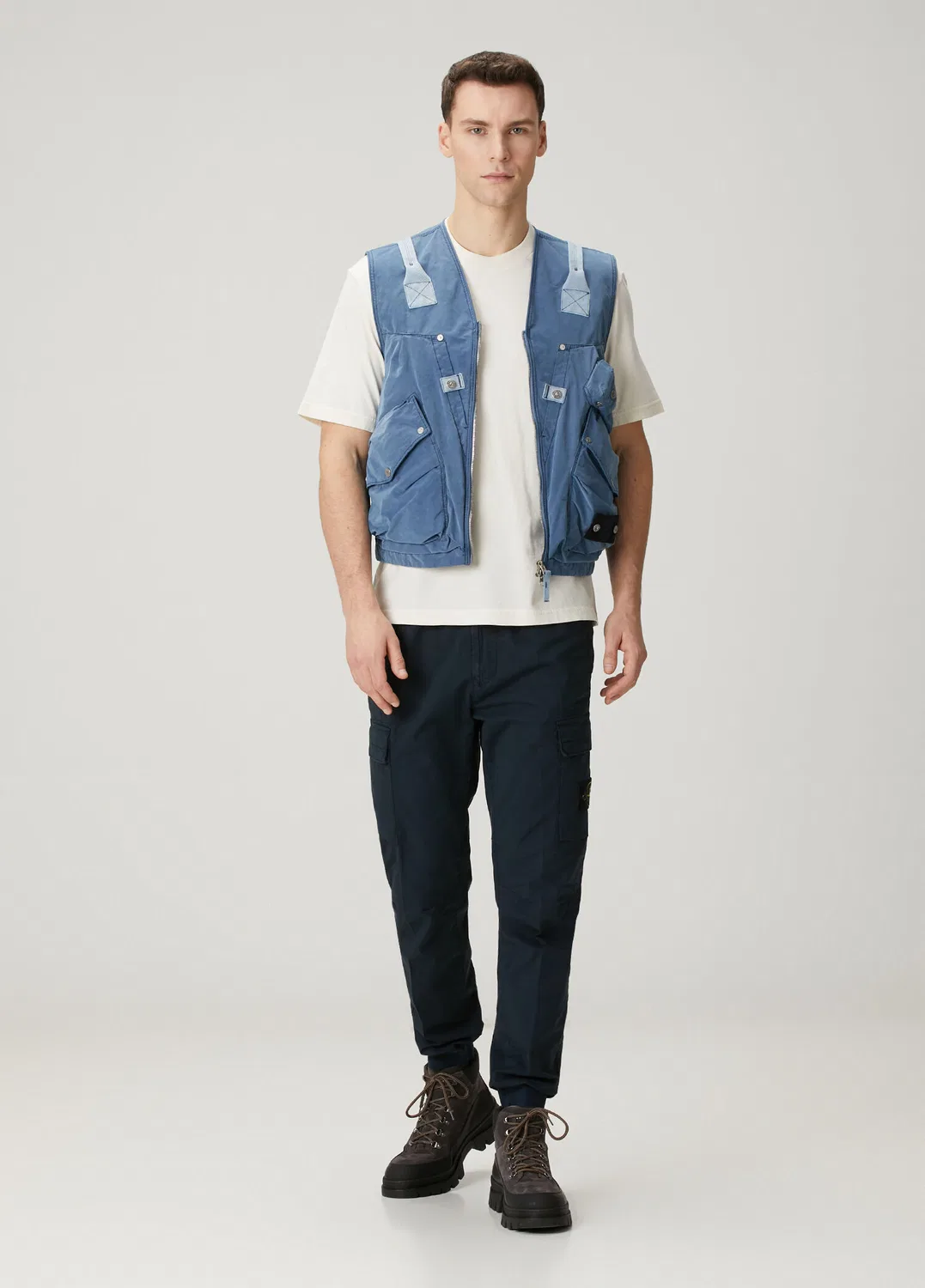 Карго брюки Regular Tapered Stone Island, lacivert
