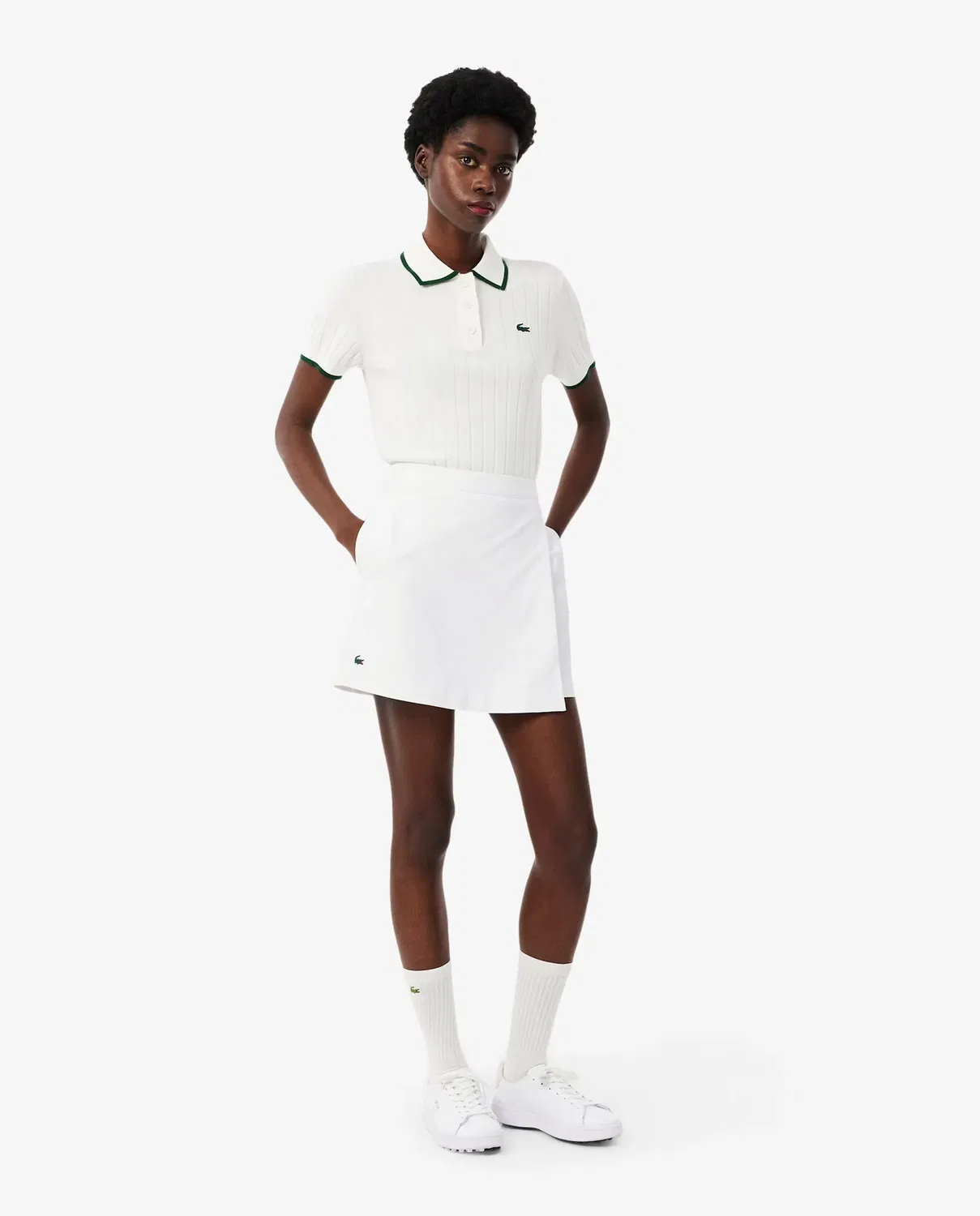 Юбка-шорты Lacoste Blanco для гольфа, с технологией Ultra Dry