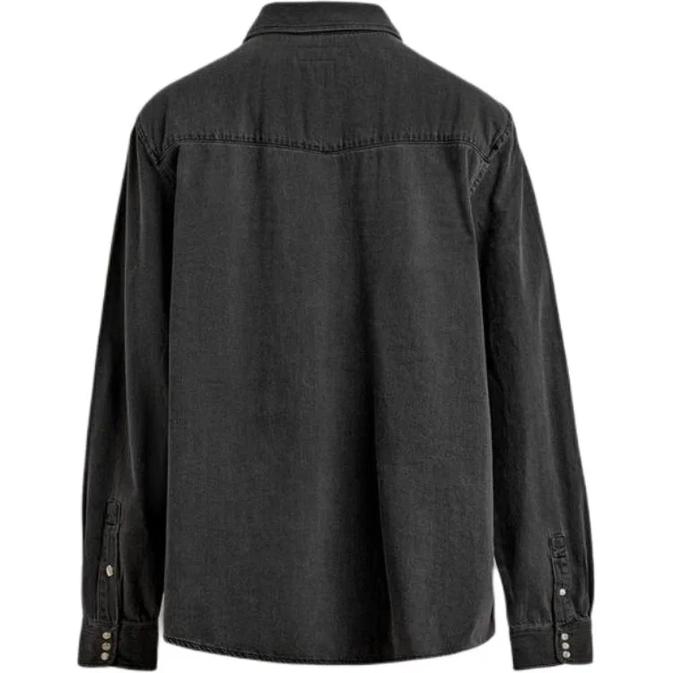 Мужская рубашка из денима Carbon ZARA, Carbon — фото 3