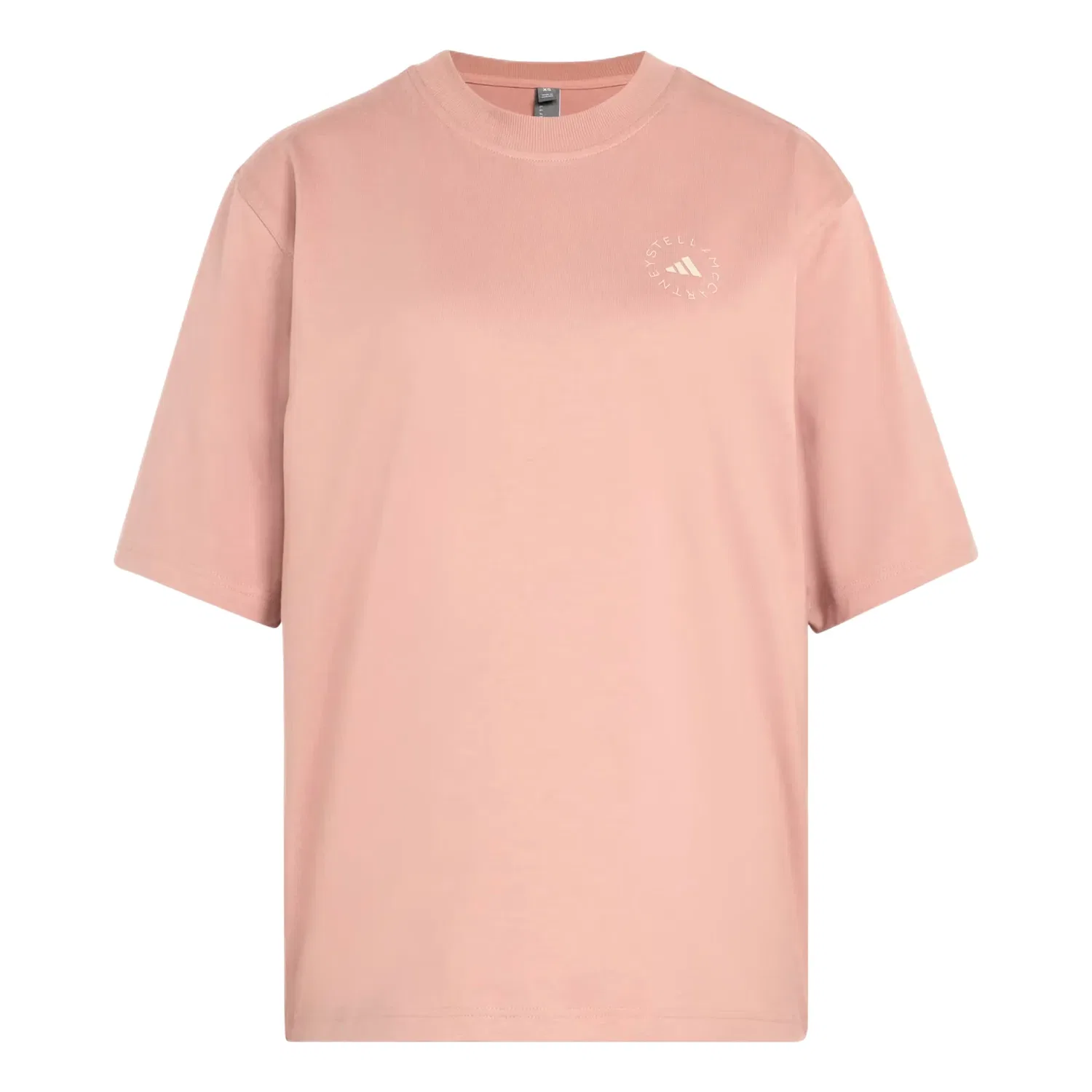 Женская футболка Stella McCartney Loose T-Shirt Asia Sizing 'Brown Mauve' adidas, Brown Mauve