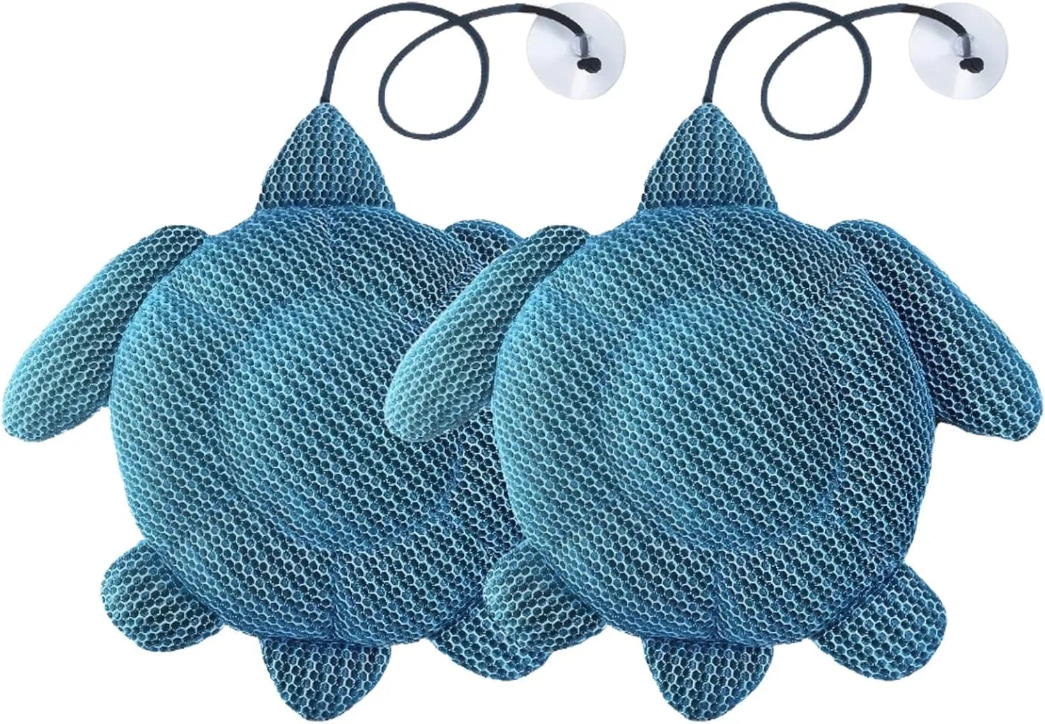 Губка для ванны Turtle Shaped, 2 шт, byepica, 24x27x2 см, Dark Blue