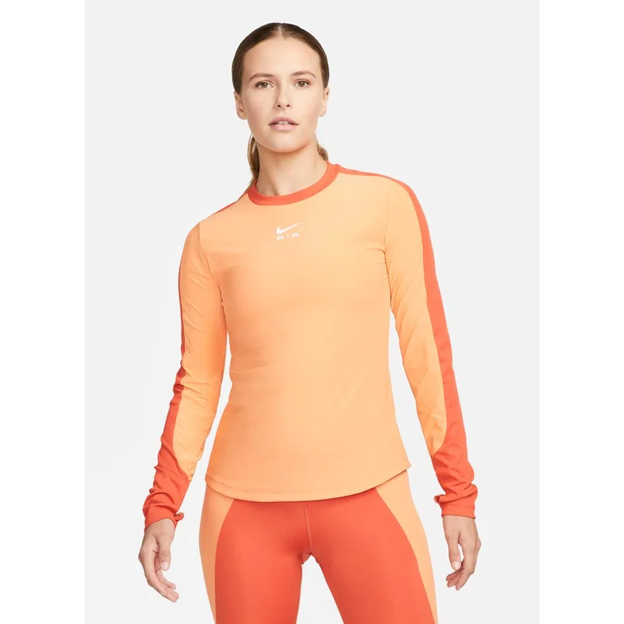 Женская футболка с круглым вырезом и длинным рукавом Nike DQ6695-871, Оранжевый