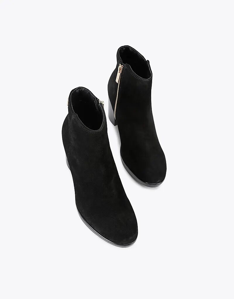 Ботильоны челси Carvela Silver средней высоты из черной замши — фото 2