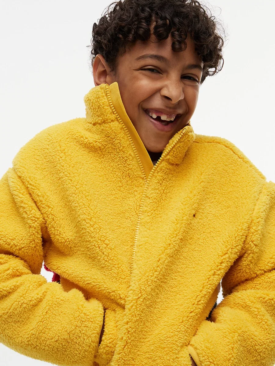 Флисовая куртка TOMMY HILFIGER желтого цвета — фото 3