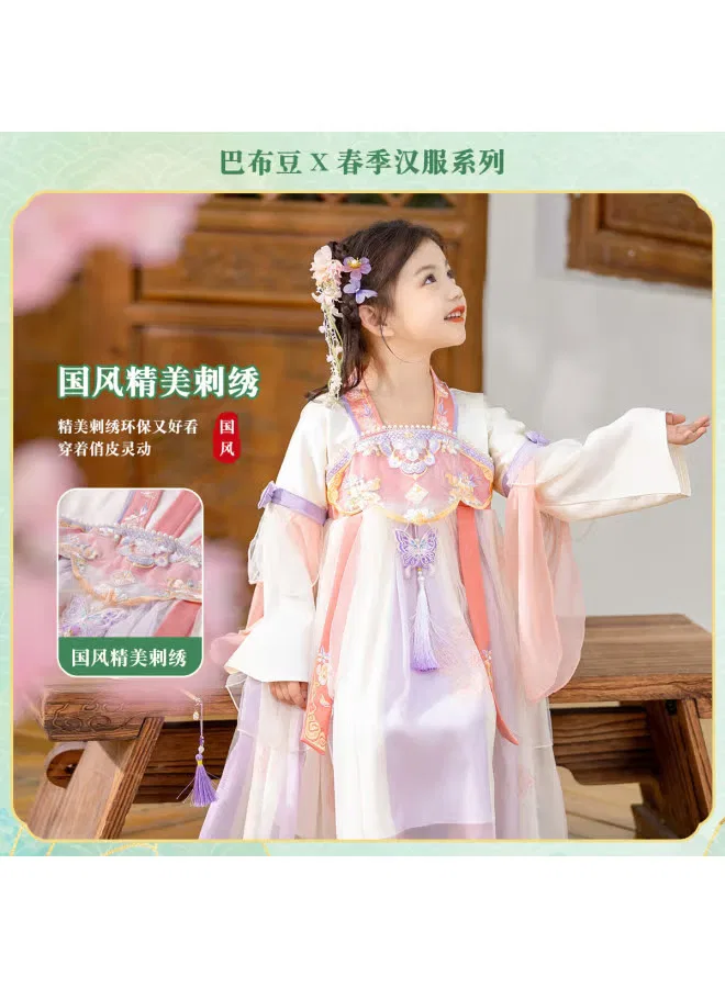 Платье с длинным рукавом Hanfu Ruqun Bobdog, красный — фото 2