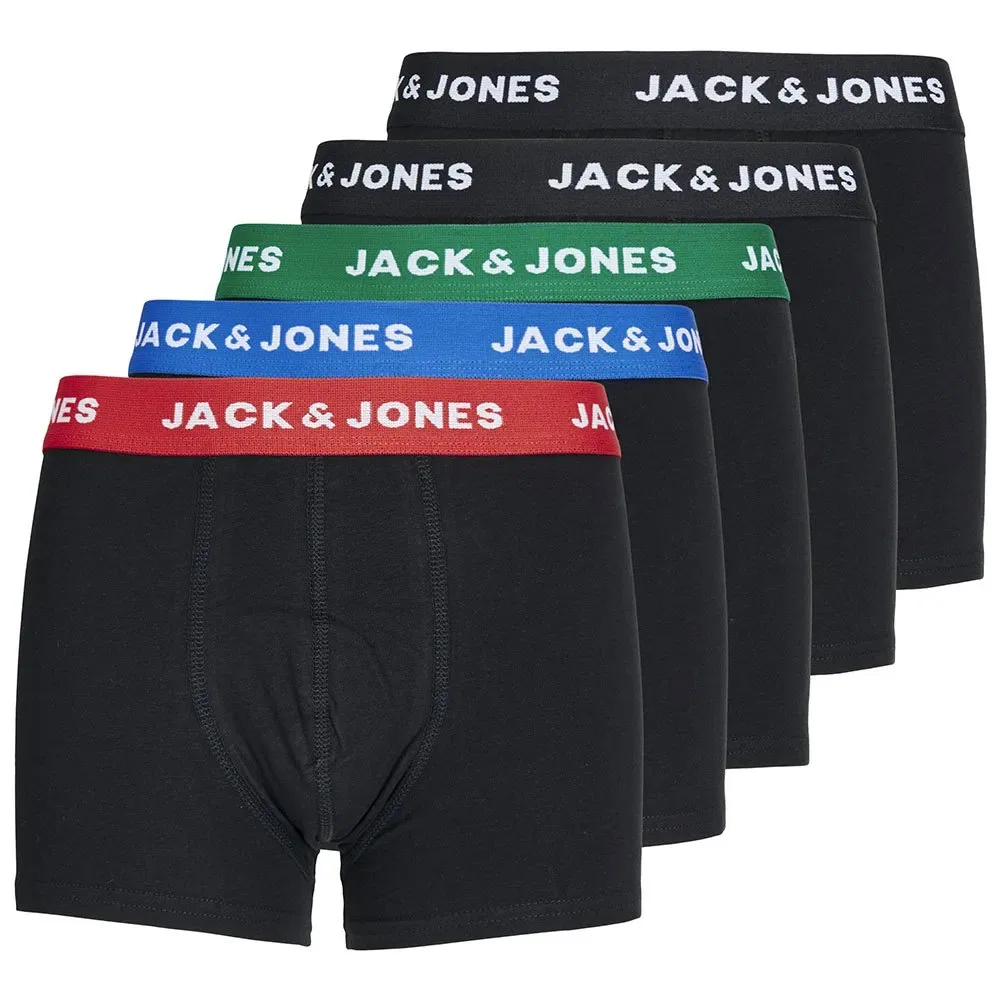 Комплект боксеров Huey 5 шт. Jack & Jones, черный