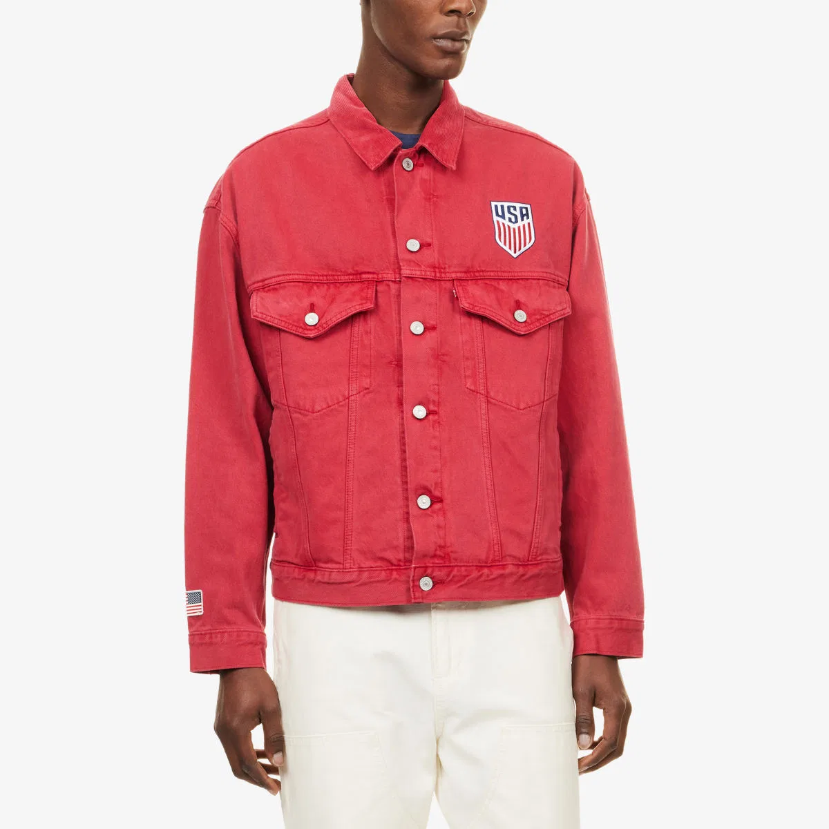 Джинсовая куртка-тракер levi's x world cup usa soccer type iii Levis, мультиколор — фото 3