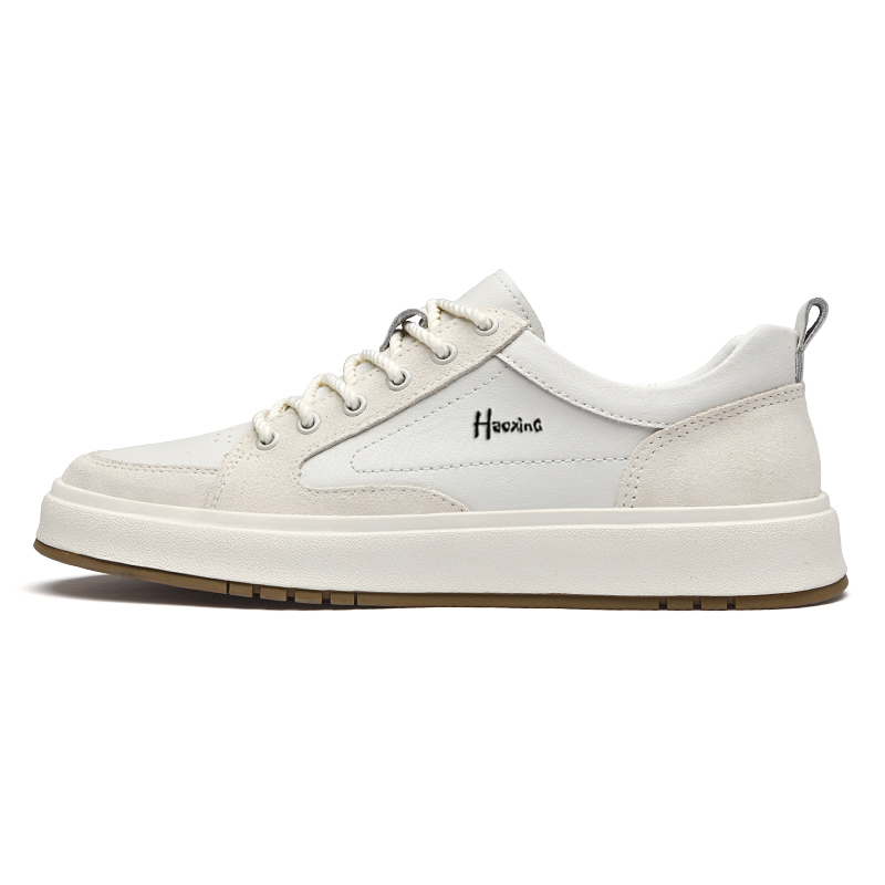 

Мужские белые экстравагантные скейтерские кросовки Low Top