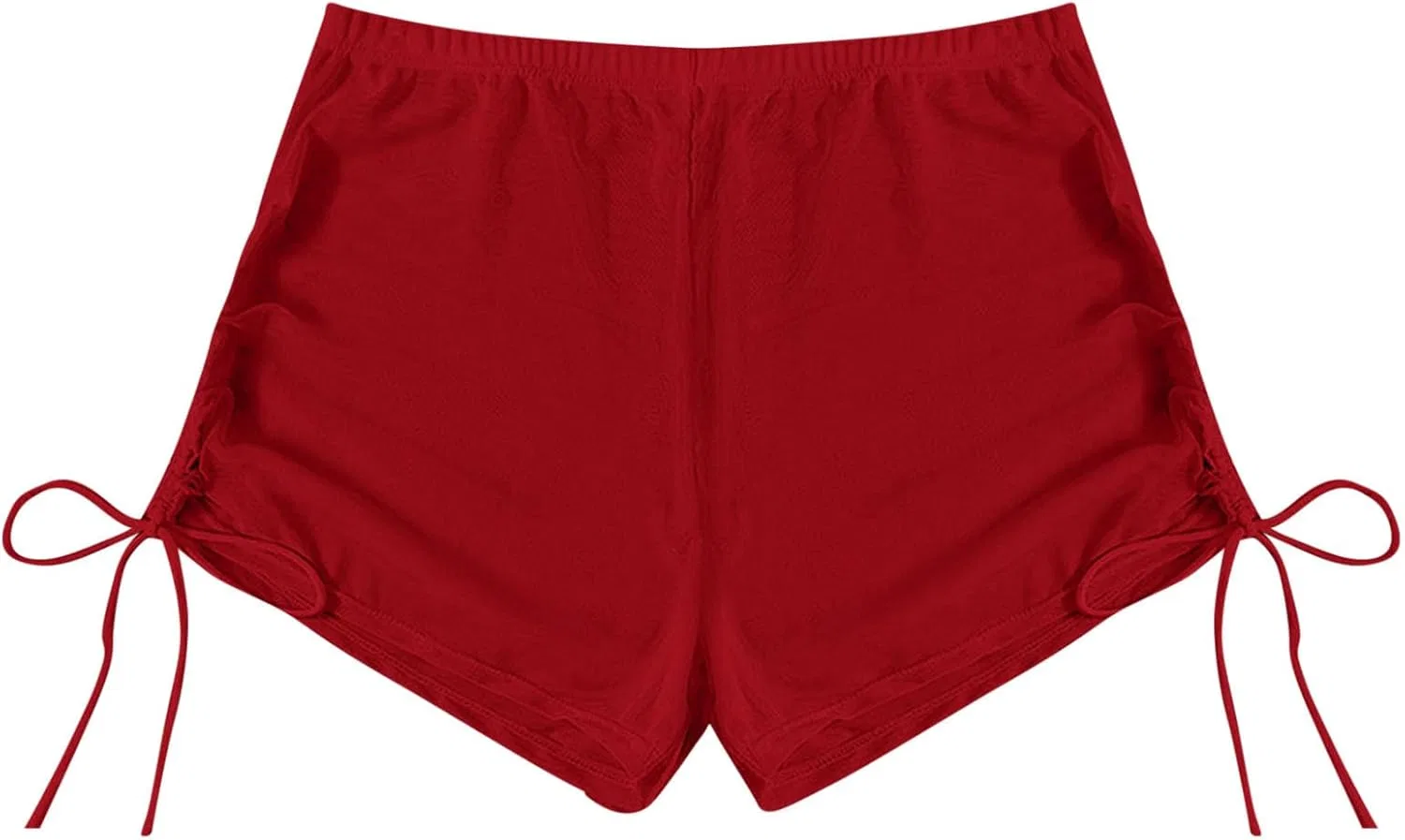 Женские пижамные шорты из сетки Mesh Sheer, Red