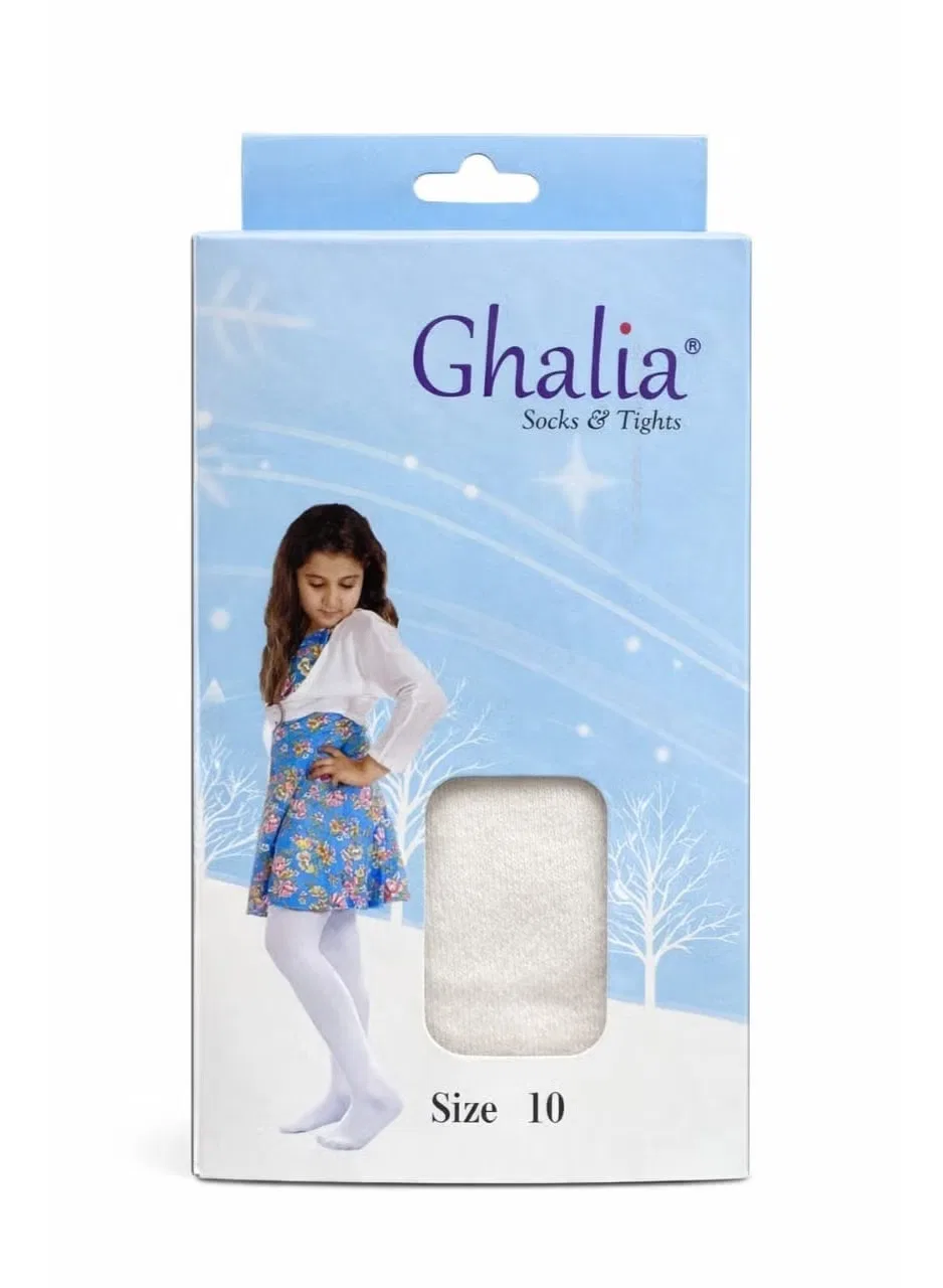 Колготки мягкие хлопковые для девочек Ghalia, белый — фото 2