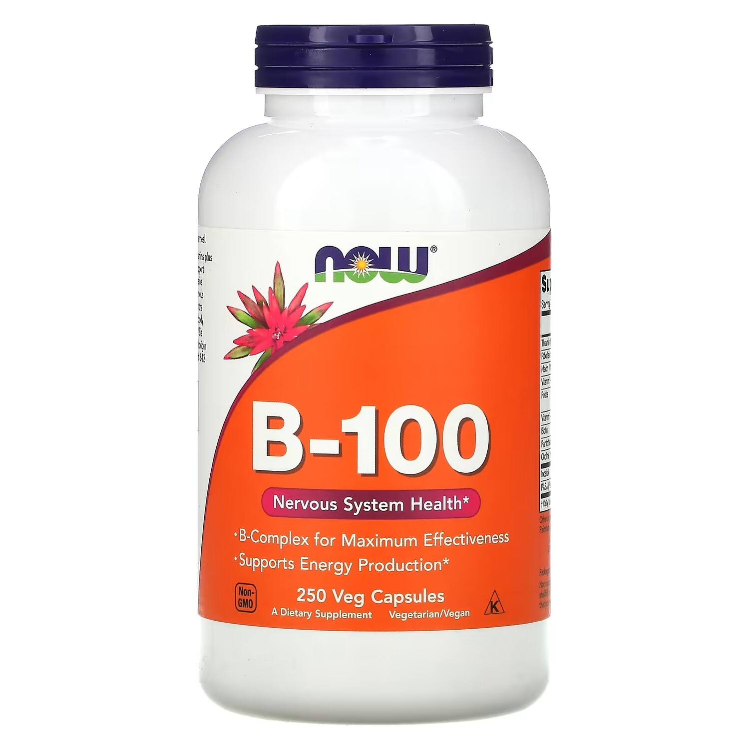 

Добавка NOW Foods B-100, 250 капсул