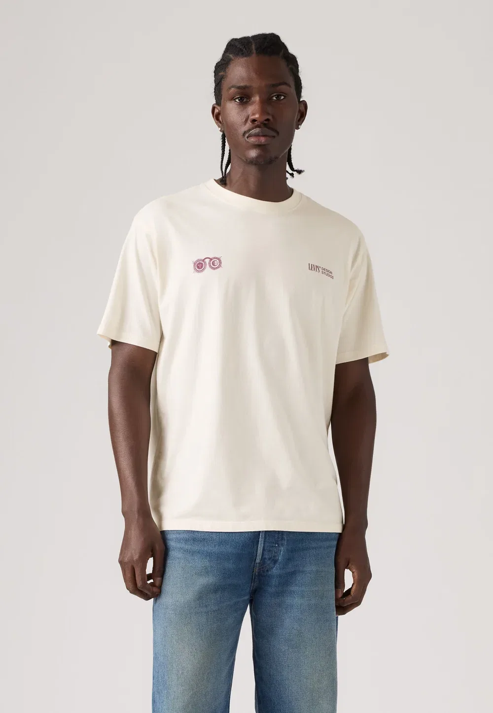 Футболка с винтажным принтом - футболка с графическим рисунком Levi'S, Super Bloom Egret — фото 3
