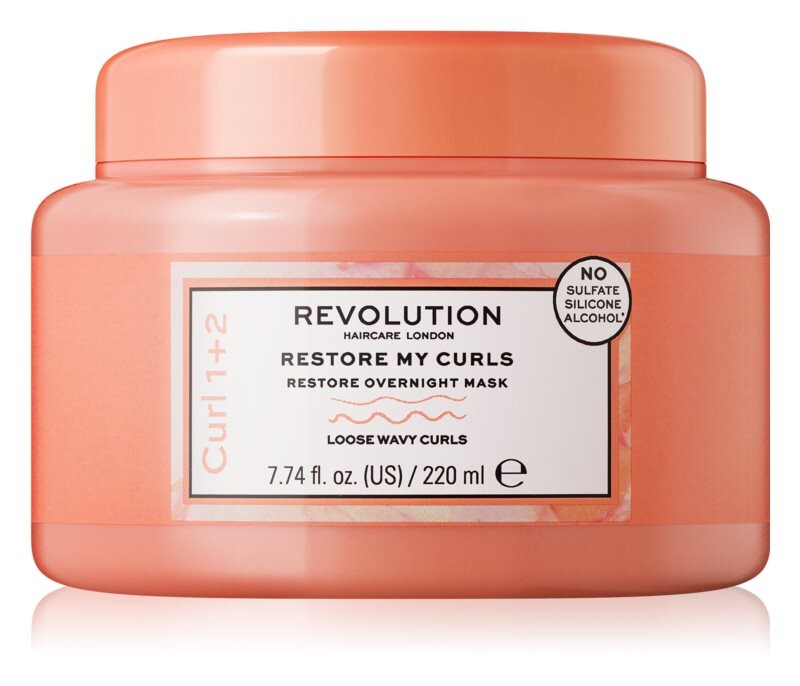 

Ночная восстанавливающая маска для кудрявых волос Revolution Haircare My Curls 1+2 Restore My Curls