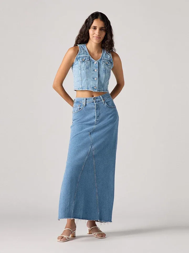 Джинсовая юбка миди Levi's, Blue