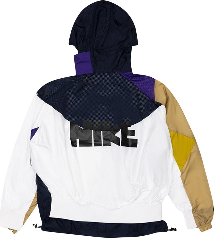 Анорак Nike x Sacai Hooded Anorak 'Obsidian/Court Purple', синий — фото 3