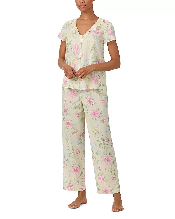 Женский комплект пижамы с цветочным принтом Ralph Lauren, Yellow Floral