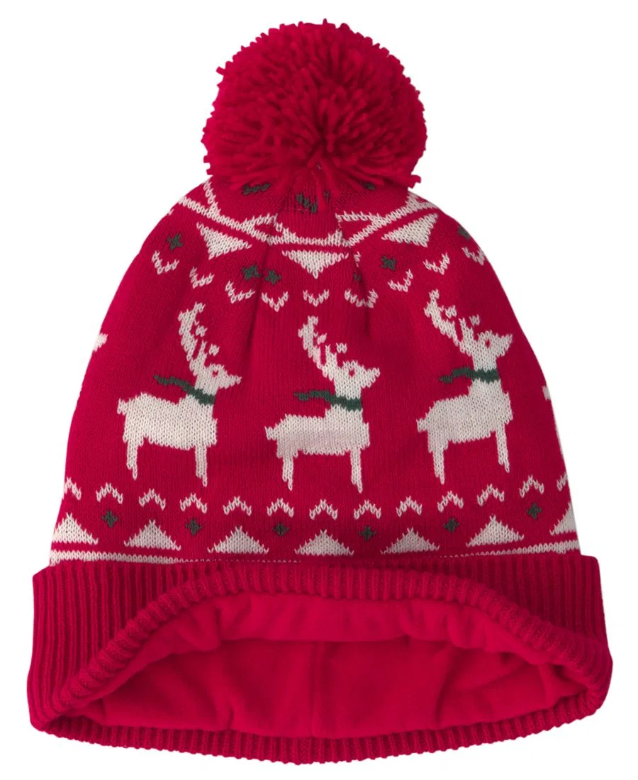 Комплект шапка и варежки с рождественским принтом Fair Isle Carter's, Red — фото 2
