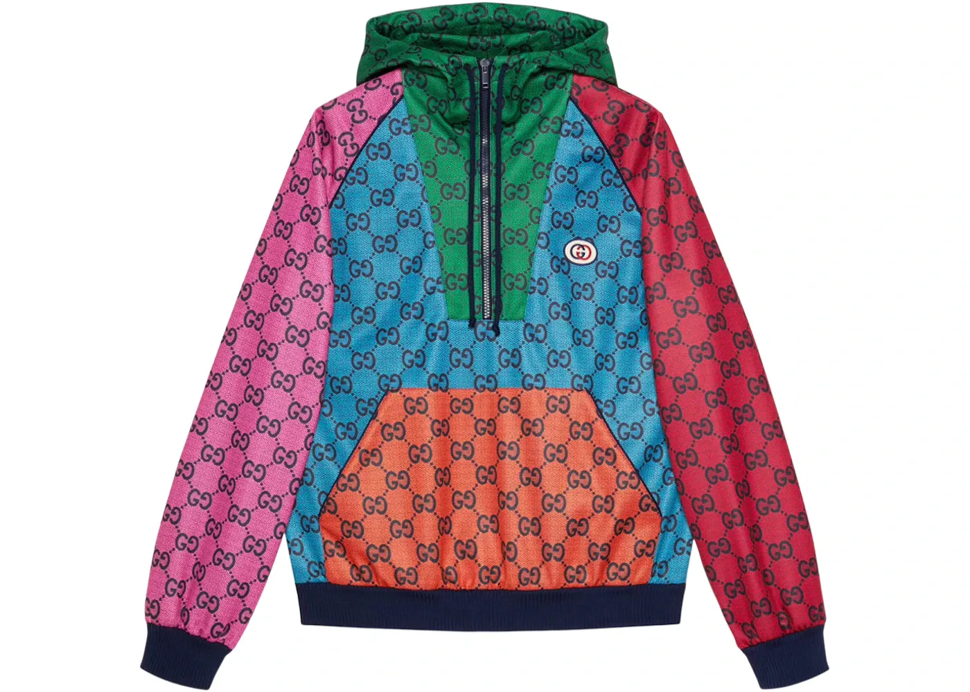 Мужской свитшот с принтом GG Jersey Multicolor Gucci, Multicolor