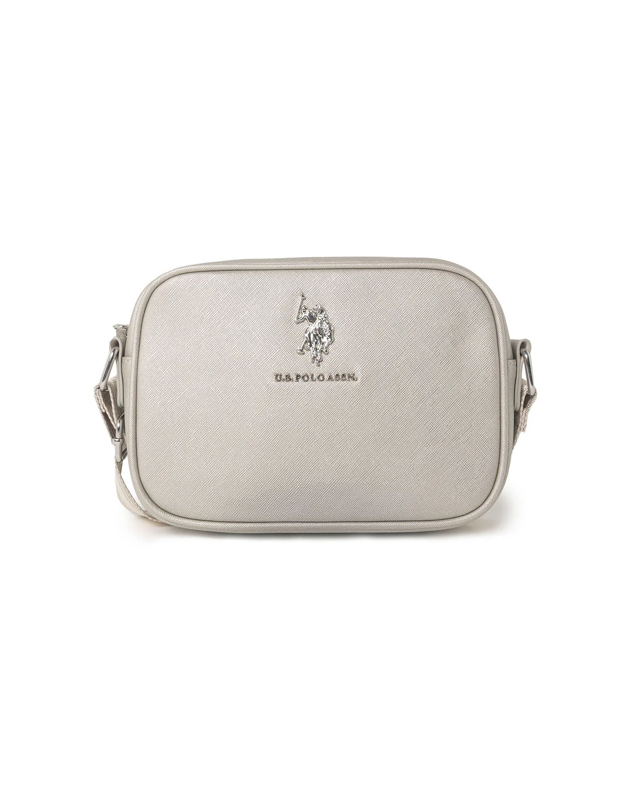 

Сумка U.S. Polo Assn Classic Zip Crossbody, серебристый