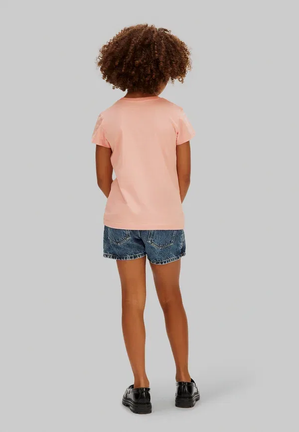 Комплект из 2 однотонных футболок Calvin Klein Jeans, черный/светло-розовый — фото 3
