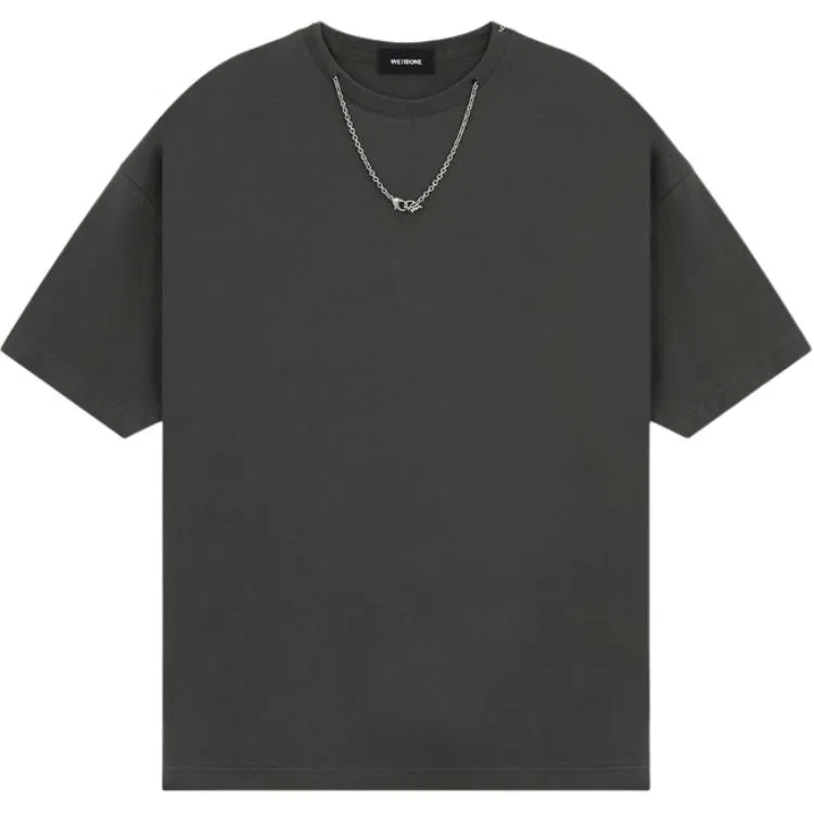 Детская футболка с круглым вырезом Charcoal Black WE11DONE
