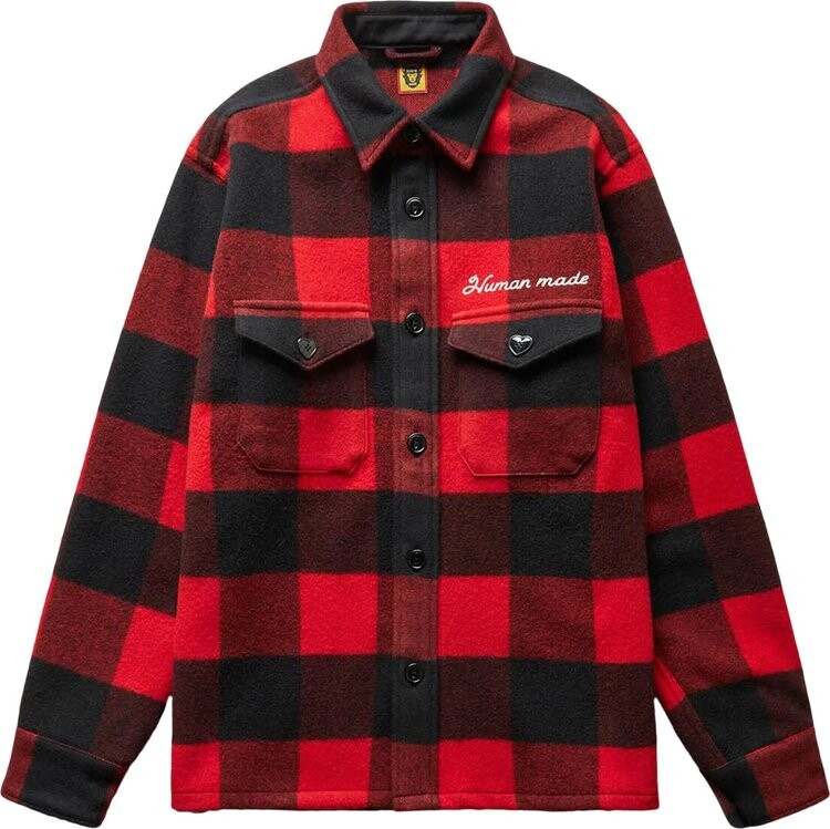 

Рубашка Human Made Wool Overshirt 'Red', красный