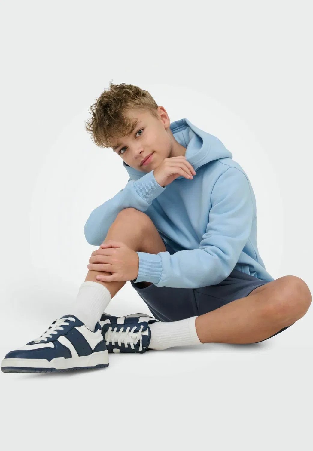 Osjceres shorts swt noos - спортивные штаны Only & Sons Junior, Vintage Indigo — фото 4