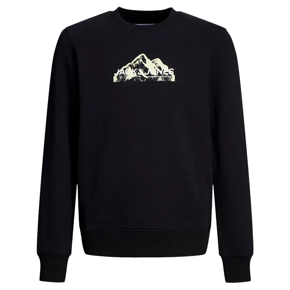 Свитшот Mountain Logo Jack & Jones, черный — фото 3