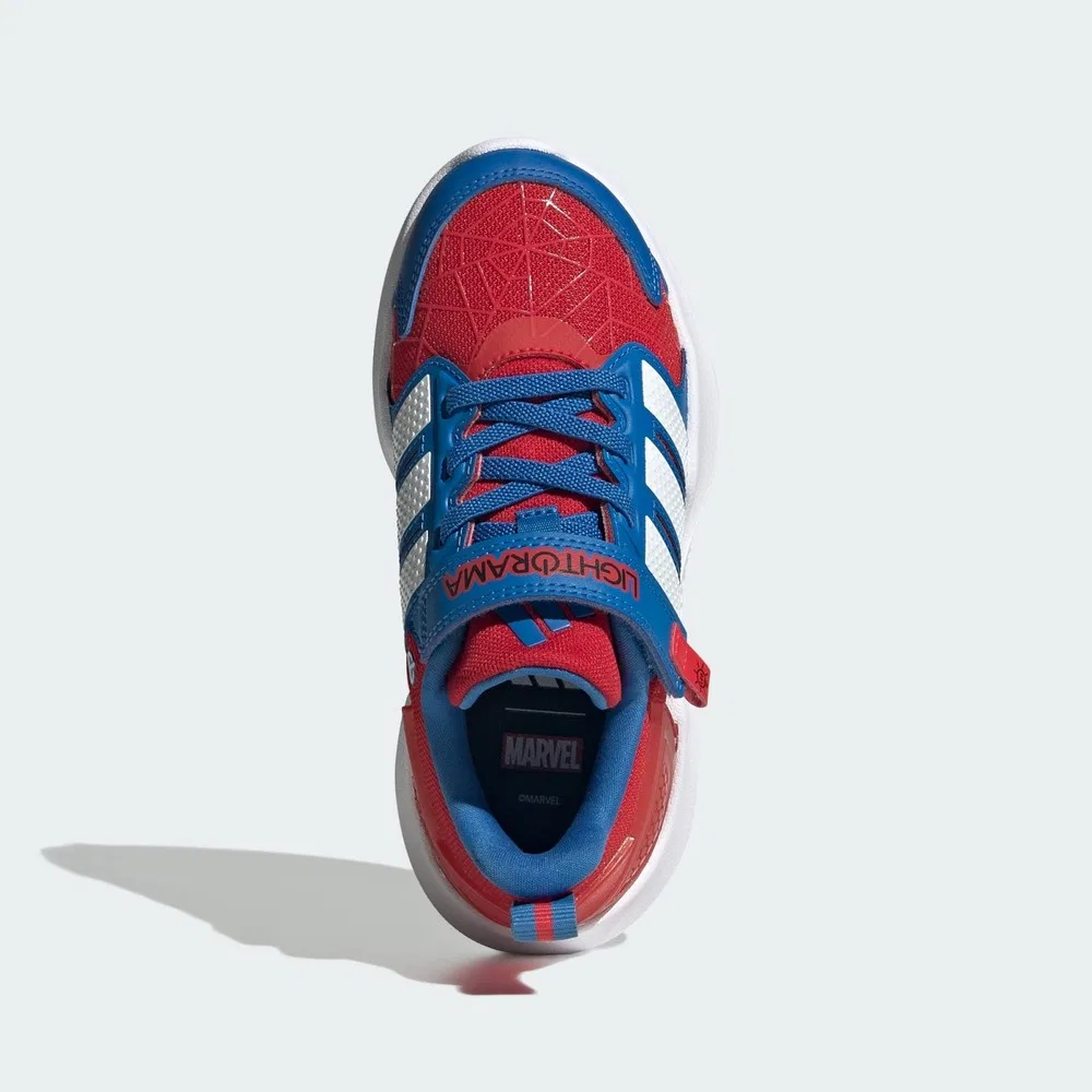 Детские кроссовки с подсветкой и принтом Spider-Man Marvel Lightorama adidas — фото 2