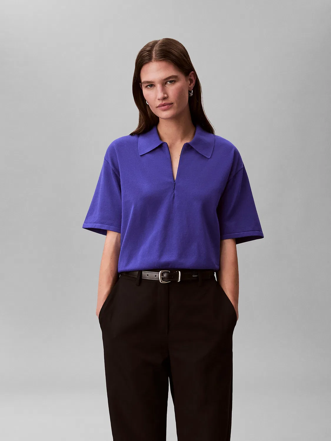 Рубашка Calvin Klein фиолетового цвета — фото 2