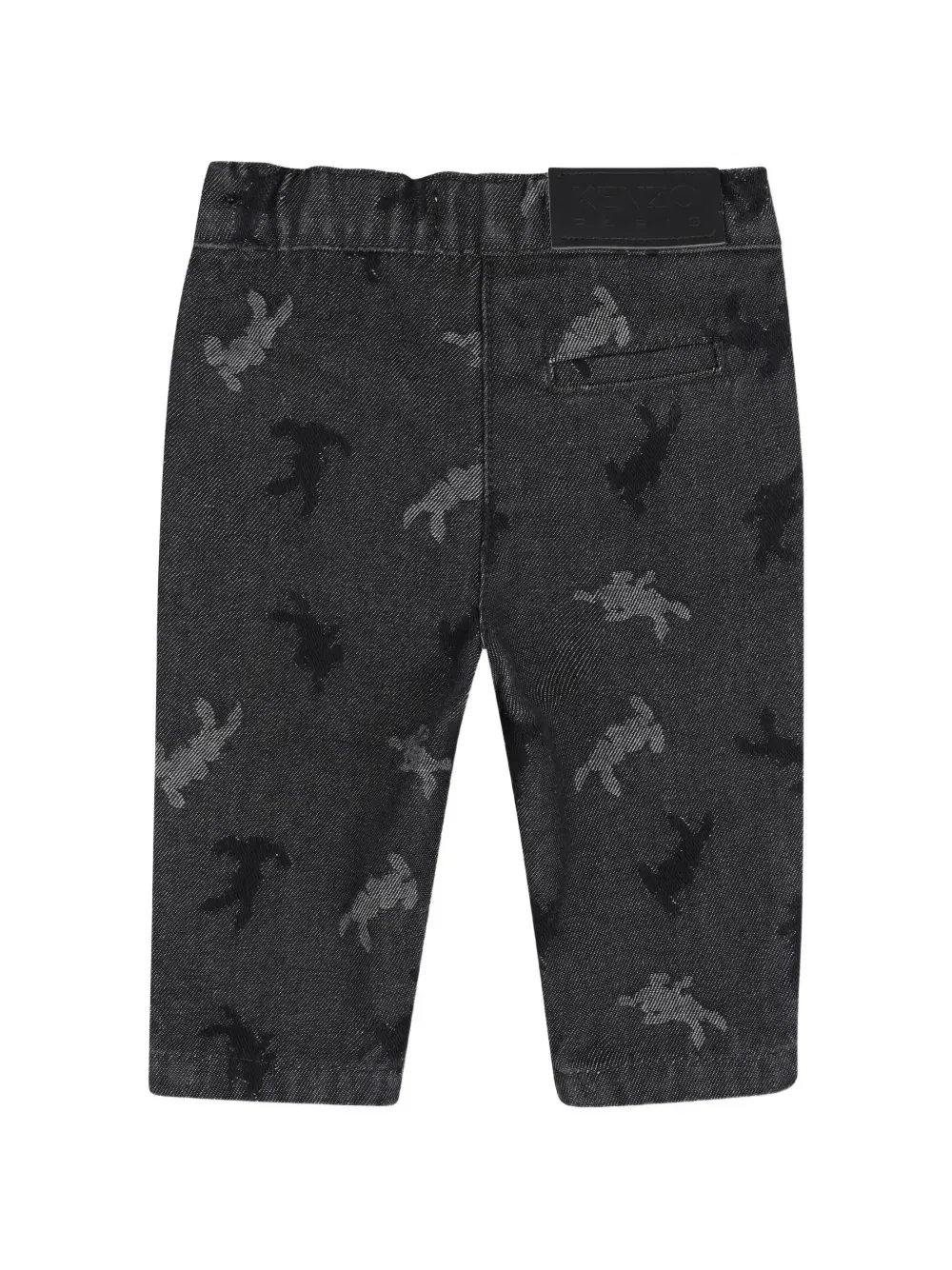 Джинсы с анималистичным узором Kenzo Kids, серый — фото 2