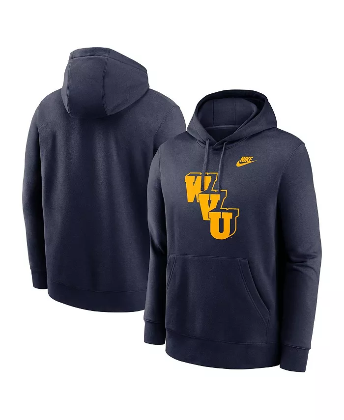 

Мужская синяя толстовка с капюшоном West Virginia Mountaineers Legacy Logo Club Fleece Pullover Hoodie Nike