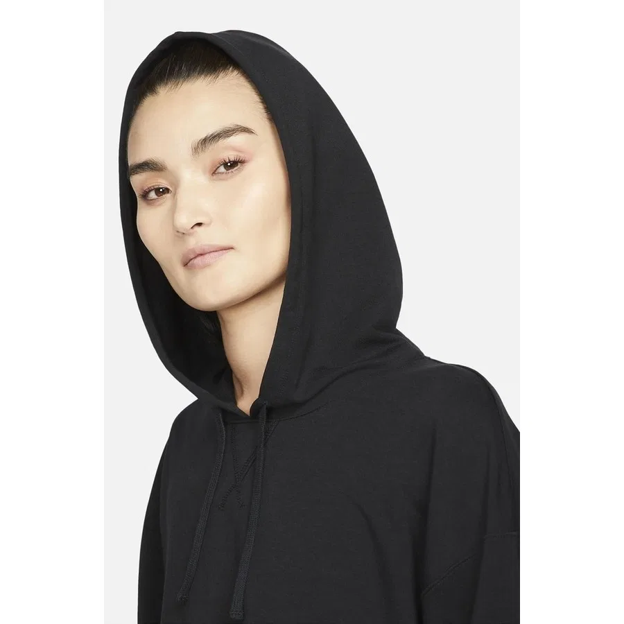 Женский худи Nike Yoga Dri Fit с капюшоном, Черный — фото 3