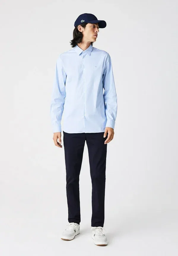 Рубашка Lacoste, полоска, белый/синий