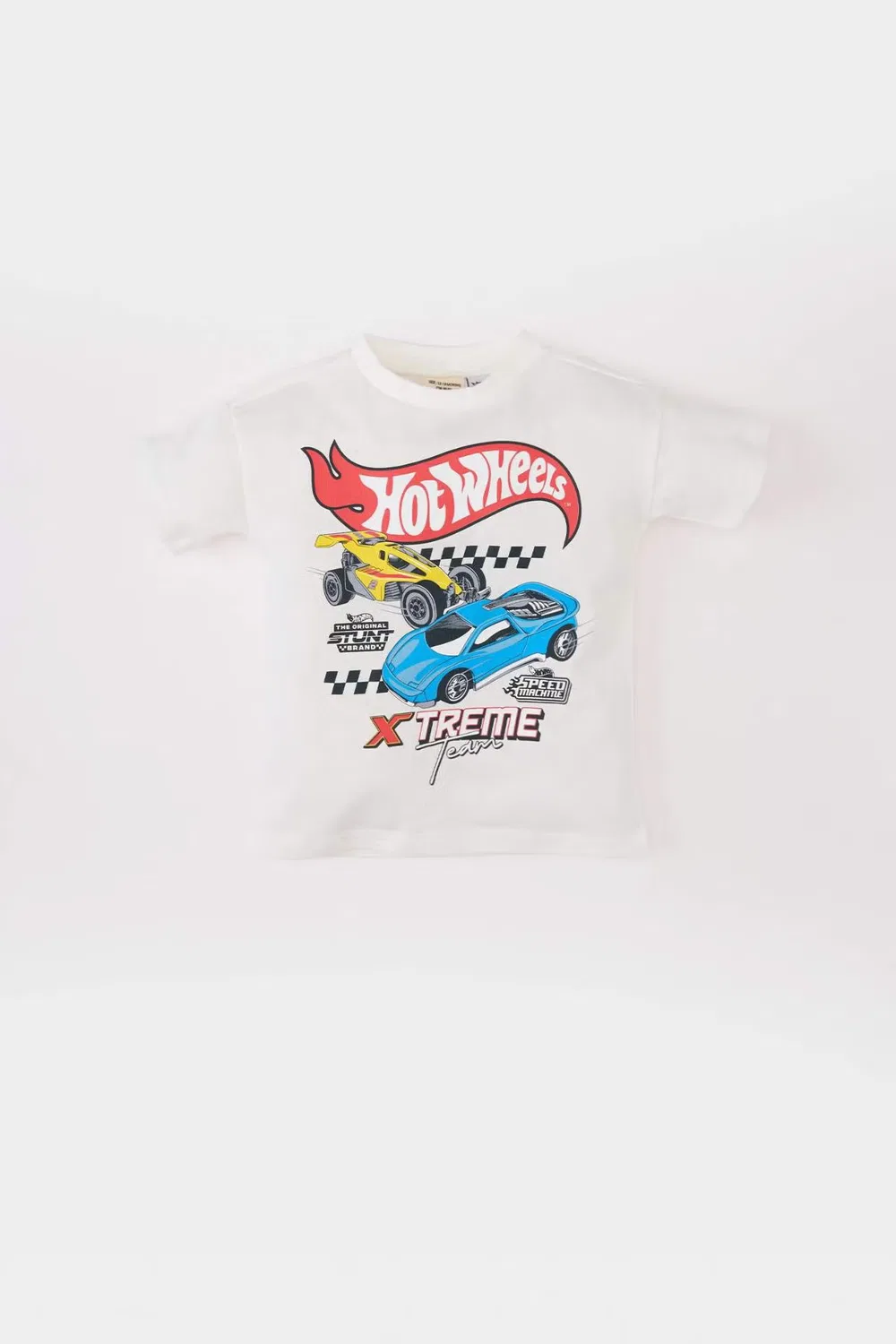 Футболка с принтом Hot Wheels Defacto, экрю — фото 3