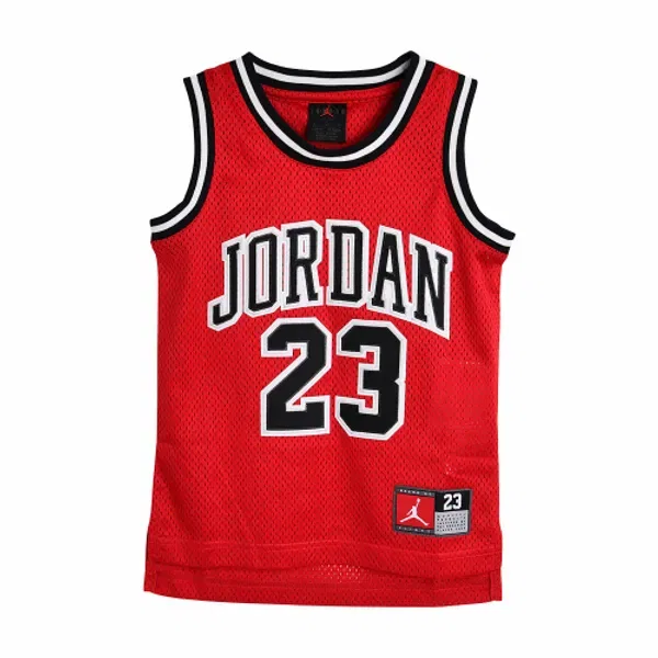 Майка детская с логотипом Jordan, 23 Playkizpro, красный