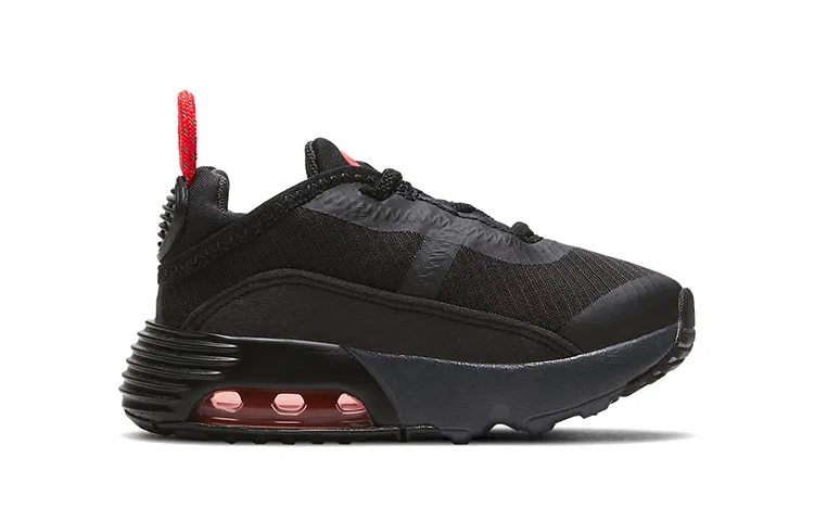 Детские кроссовки для малышей с перфорацией Air Max 2090 Nike, Black Bright Crimson — фото 3