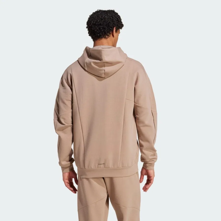Худи с капюшоном и полной застежкой-молнией Performance JX0690 Designed For Training Full-Zip Track Jacket adidas, Коричневый — фото 2